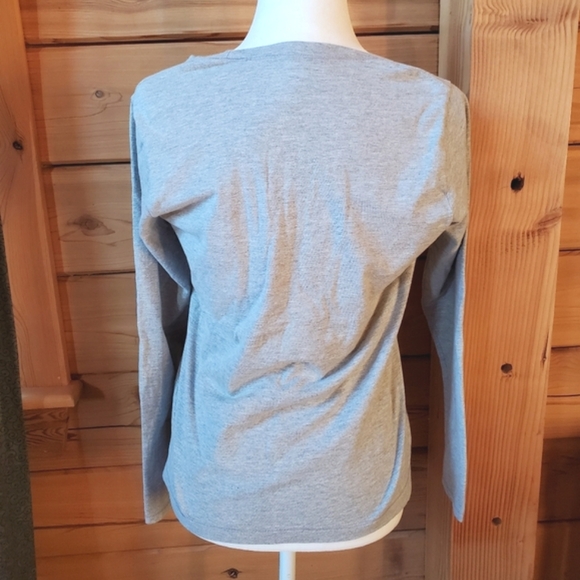Champion Gray Long Sleeve T-Shirt Women's Size Medium - Picture 4 of 6